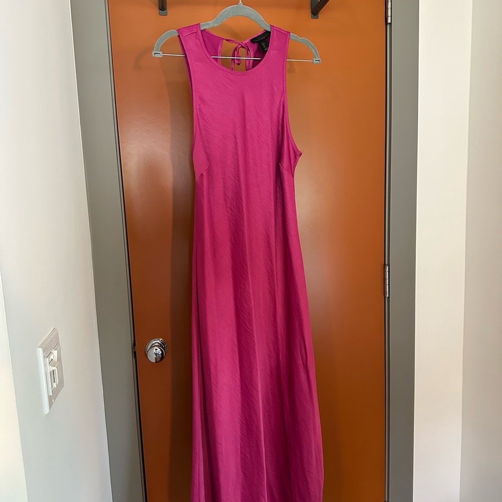 House of Harlow 1960 Pink Halter A-line Maxi Dress